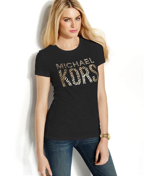 michael kors logo shirt women|Michael Kors women's tshirt.